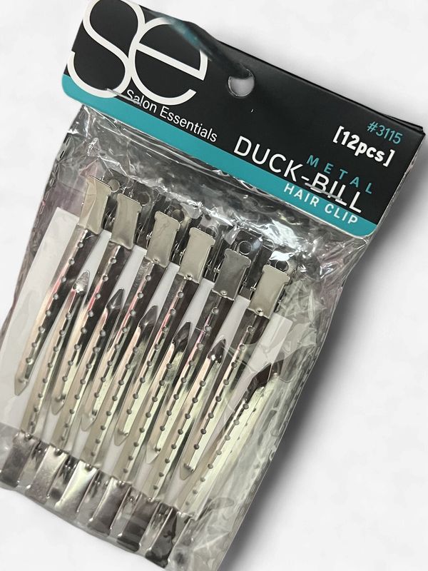 Salon Essentials Duck Bill Metal Clips