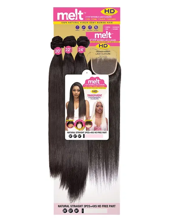 Melt Brazilian Natural Straight 3pcs