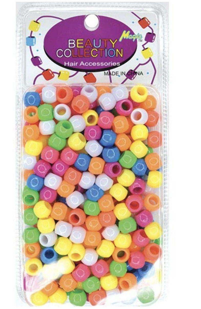 Beauty Collection Hair Beads-Small [Neon Mix]