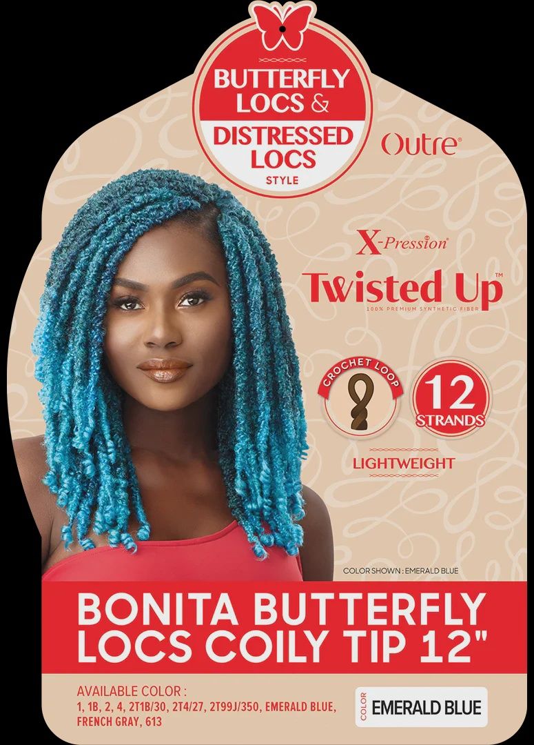 Bonita Butterfly Locs Coily Tip 12'" [1B]