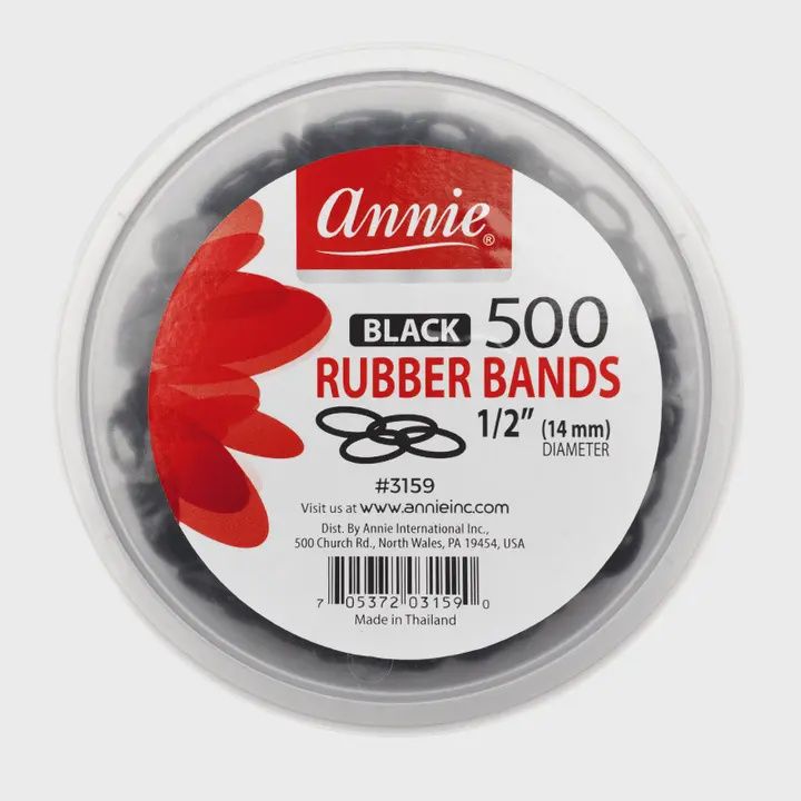 Annie Black Rubberbands [500ct]