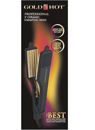 Gold N Hot Ceramic Crimping Iron 2"