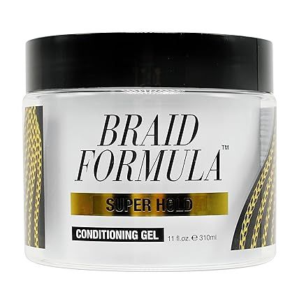 Ebin New York Braid Formula Conditioning Gel [11 Oz ], Hold: Super Hold (Black)