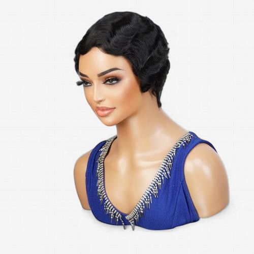 Instant Fab Remi Human Hair Wig Finger Wave