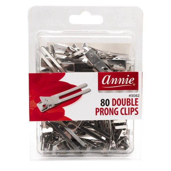 Annie Double Prong Clips 80pcs