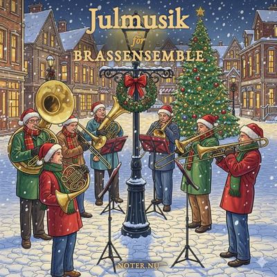 Omslag Jullåtar för Brassensemble