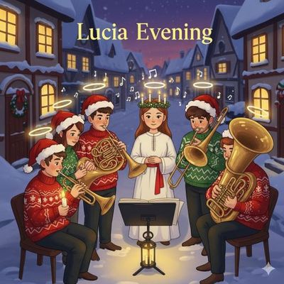 Omslag Luciakväll - 4 luciasånger