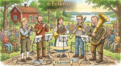 Omslag 6 Folkvisor för Brasskvintett