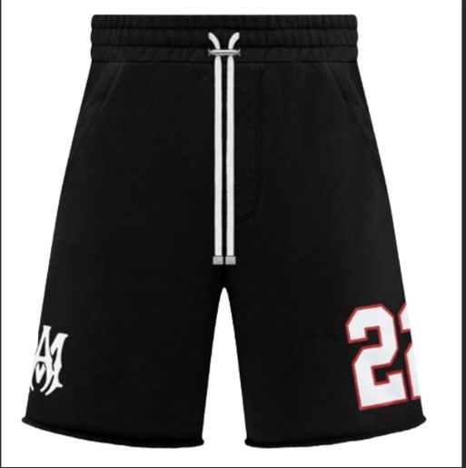 Amiri Black 22 Football Shorts XL