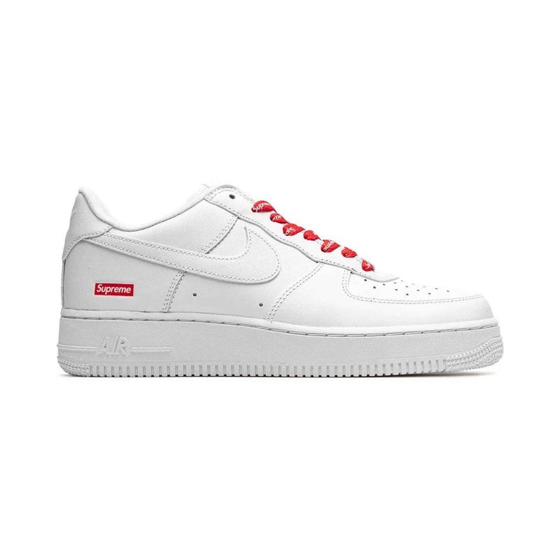 Nike X Supreme Air Force 1 Shoes White 14