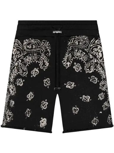 Amiri Beige Bandana Shorts M