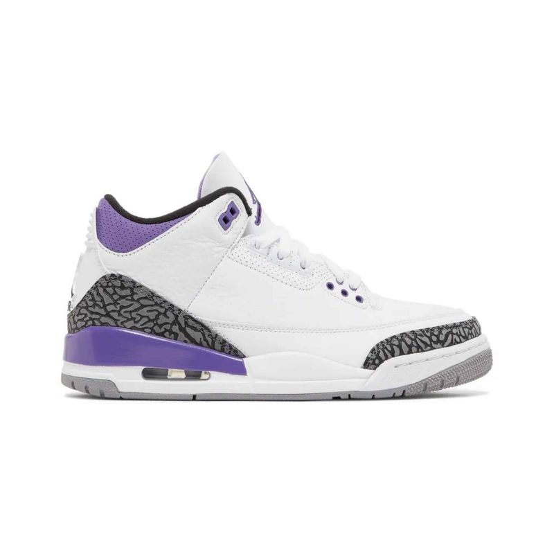 Jordan 3 Retro Dark Iris/white Shoes 10