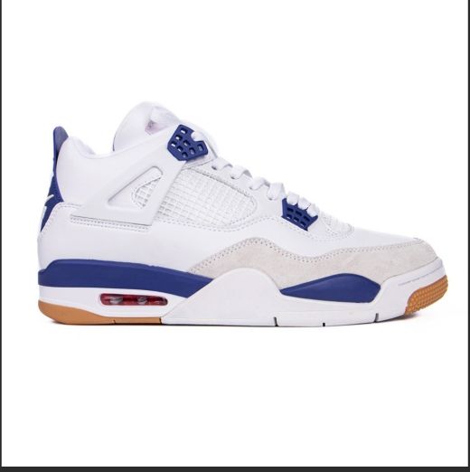 Air Jordan 4 Retro Summit White/White/Navy Shoes 10.5
