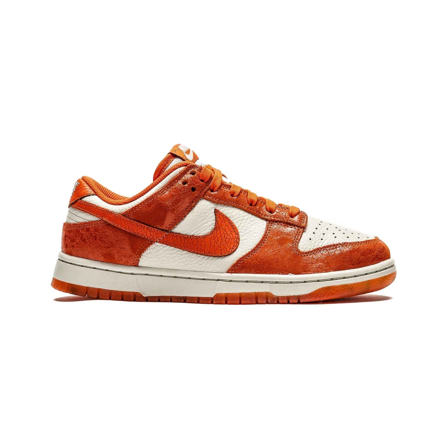 Nike Womens Dunk Low Shoes Light Bone/Orange 12