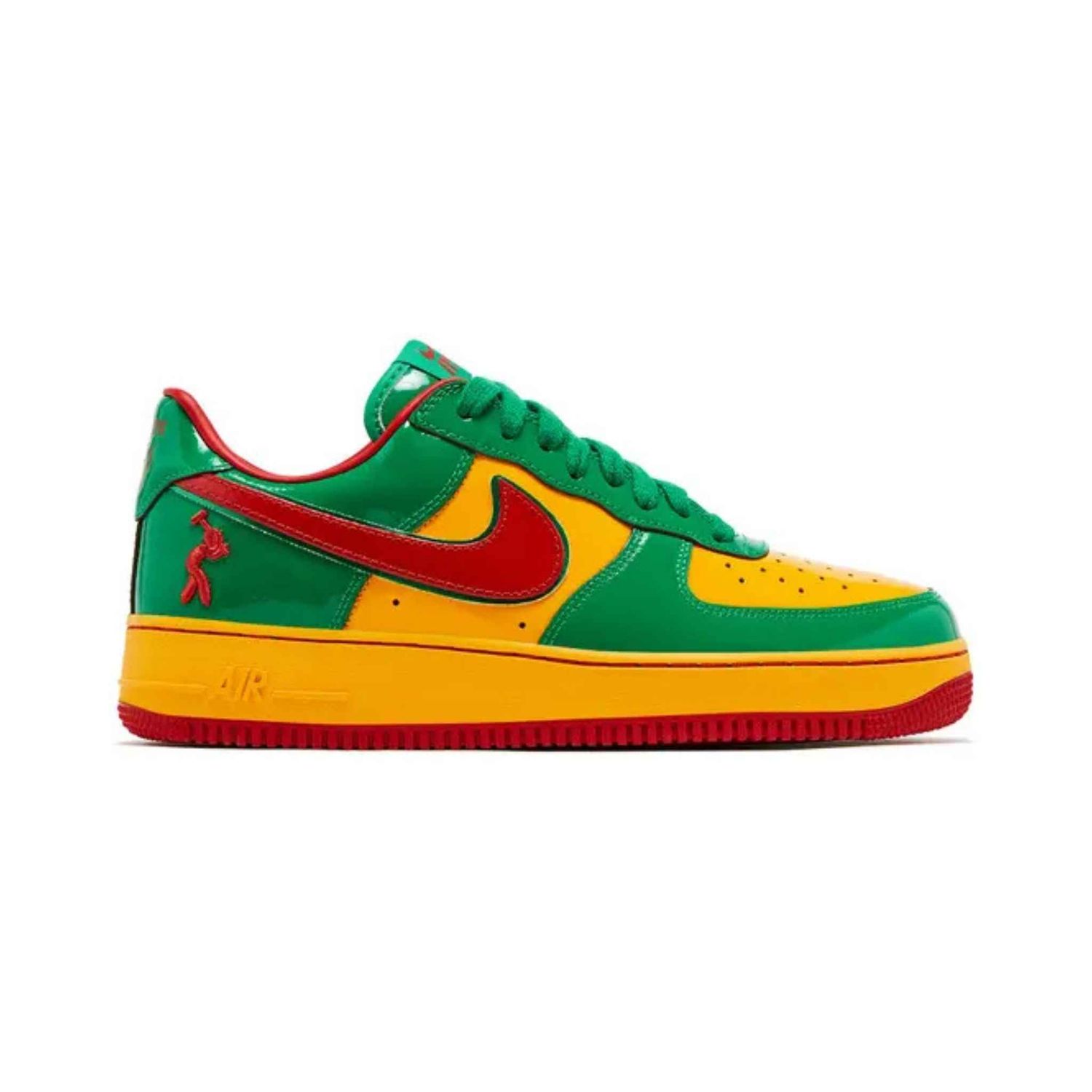 Nike x Lil Yachty Air Force 1 Shoes Green/Yellow 14