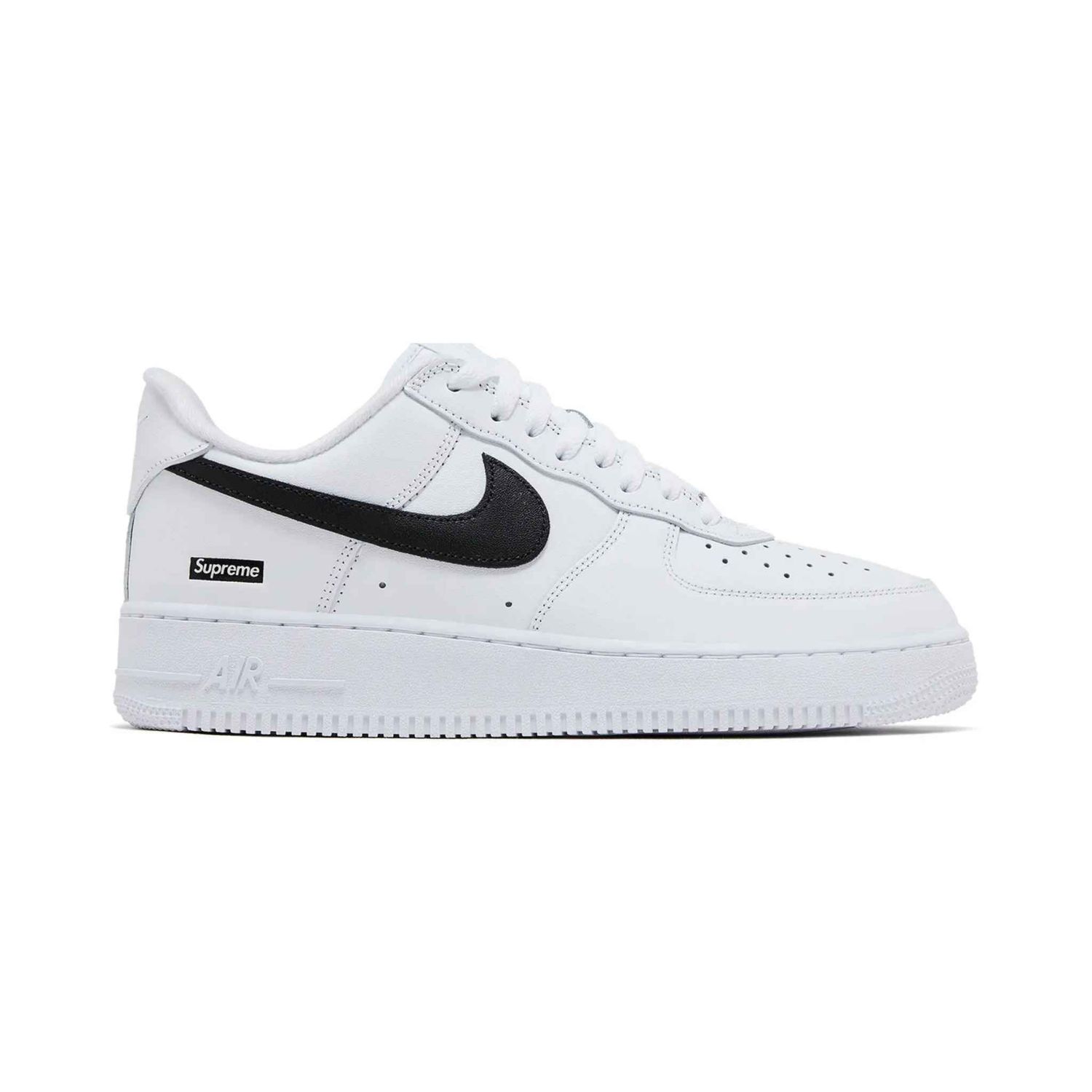 Supreme x Nike Air Force 1 Low Box Logo White/Black Shoes 8.5
