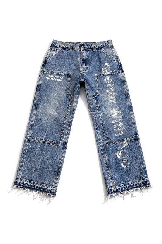 Better With Age Forgot Hand Beaded Jeans 
