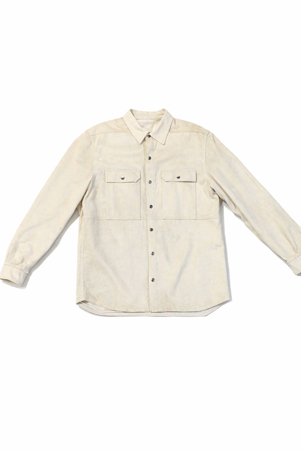 Rick Owen Milk Outer Suede Long Sleeve