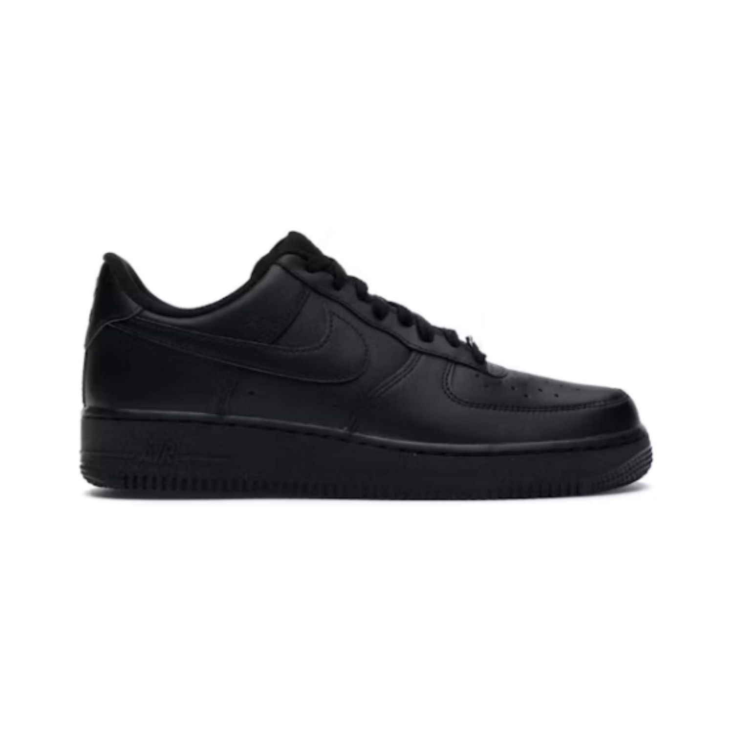 Nike Air Force 1 Low Top Shoes Black 10.5