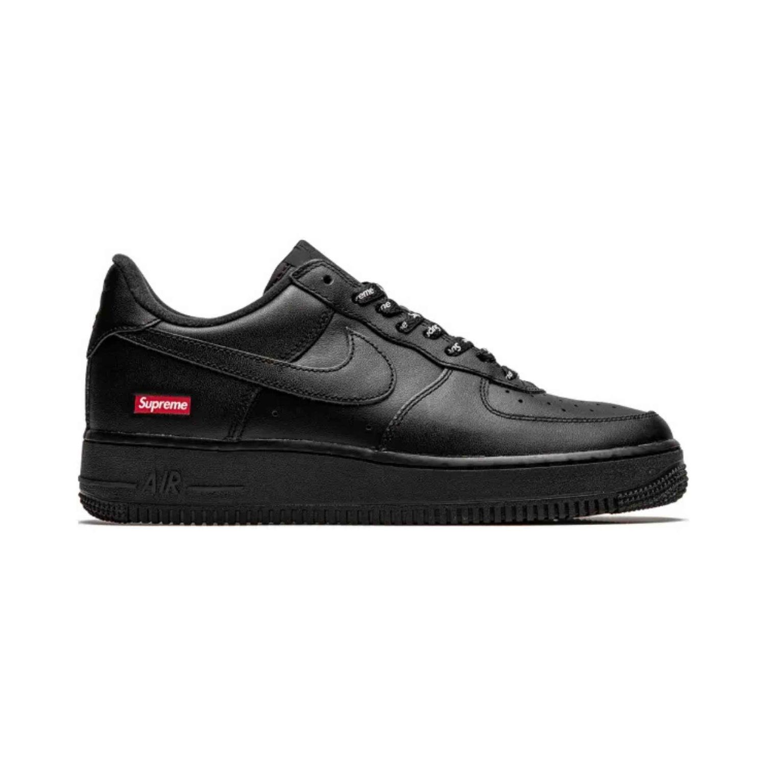 Nike Air Force 1 Low Supreme Shoes Black 10