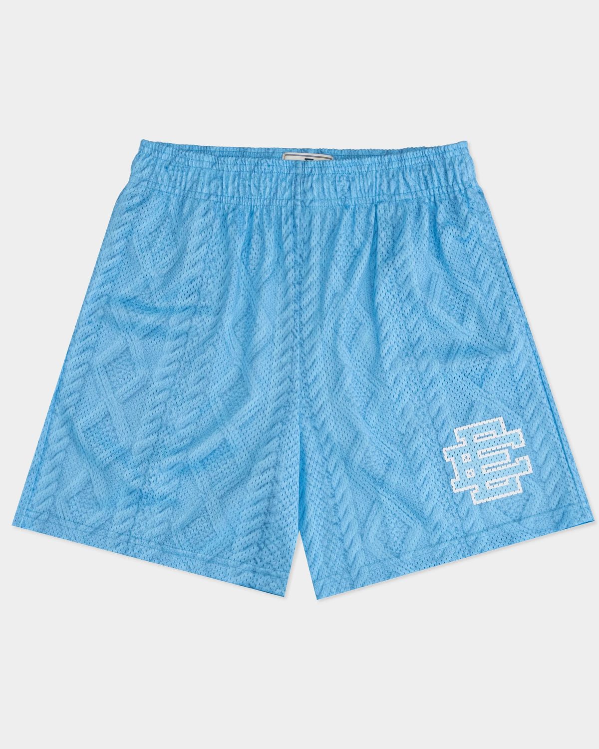 Eric Emanuel Knit Shorts Baby Blue/White M