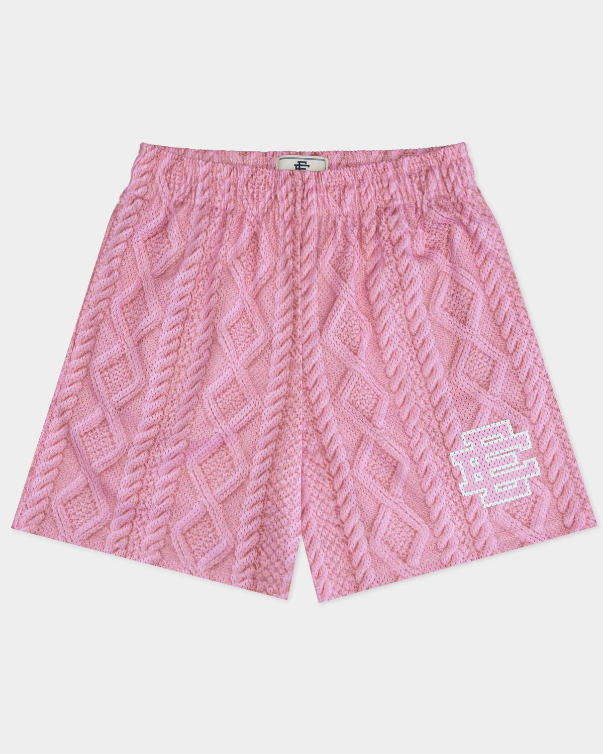 Eric Emanuel Knit Shorts Pink/White 2XL