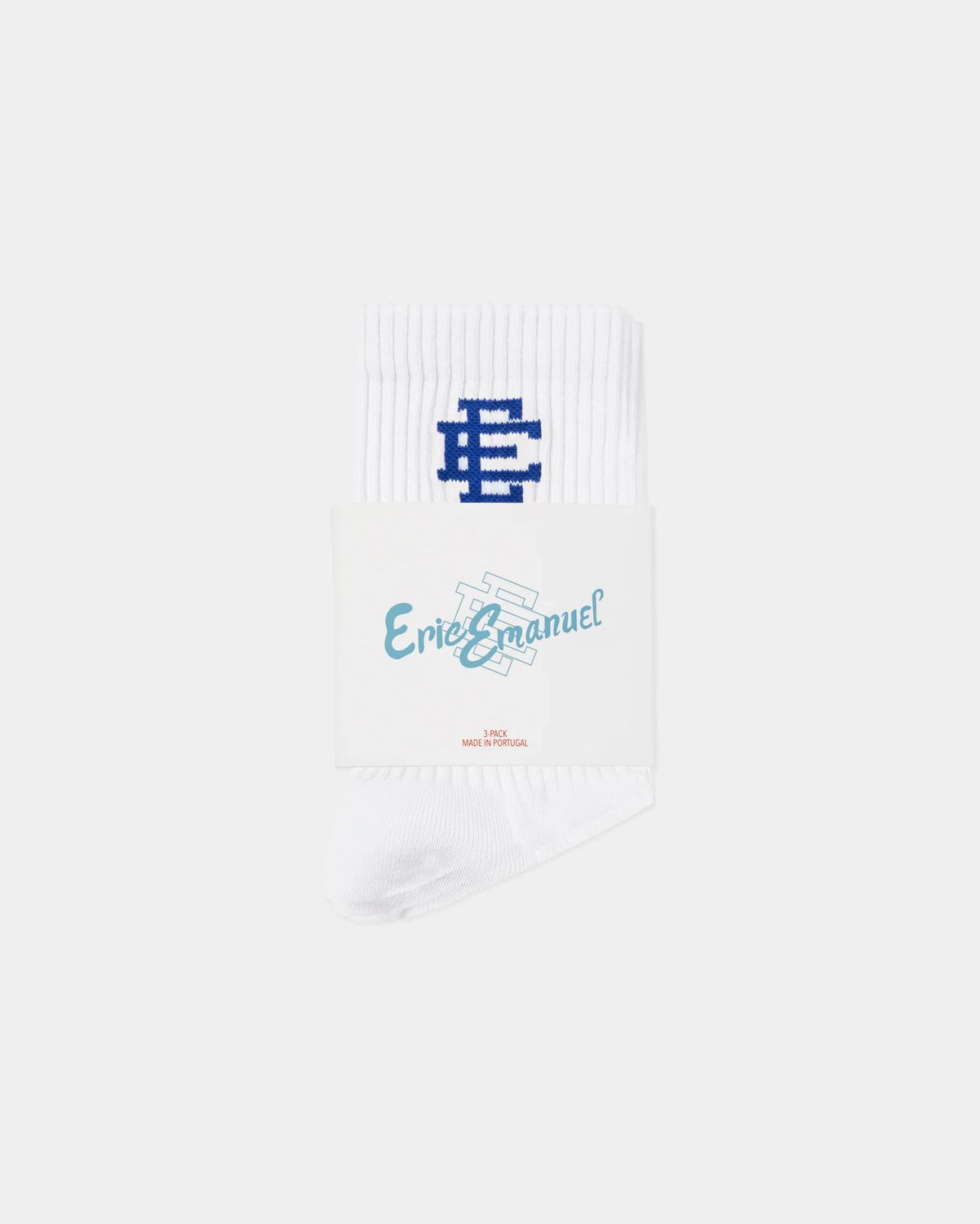 Eric Emanuel Socks White/Blue 3pack