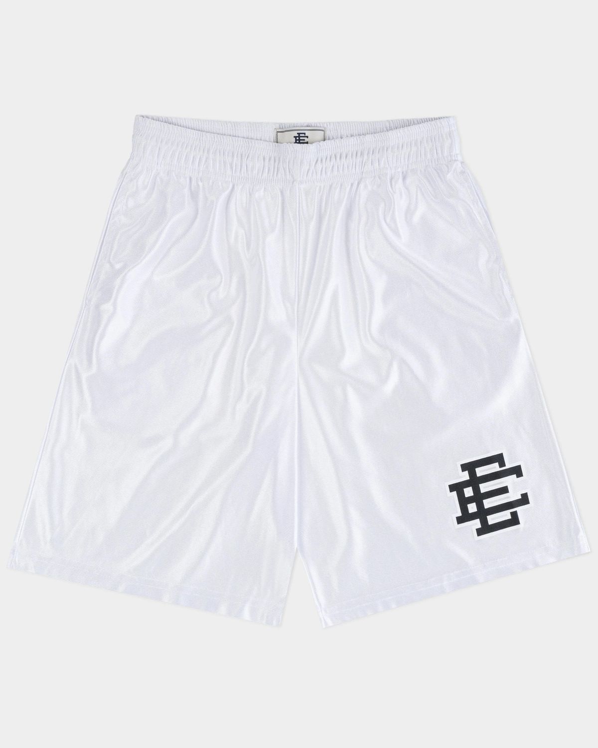Eric Emanuel Shiny Shorts White/Black M