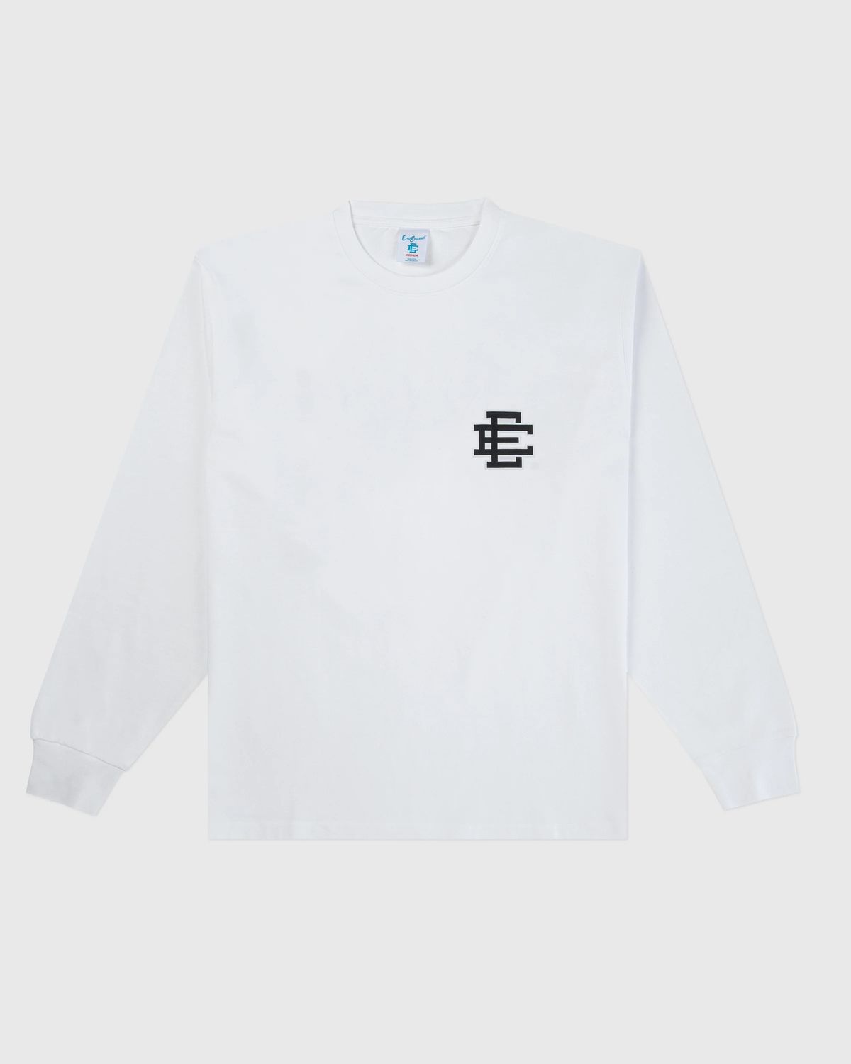 Eric Emanuel T-Shirt Long Sleeve White/Black  XL