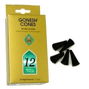 Gonesh Incense Cones - #12- Green Mountains
