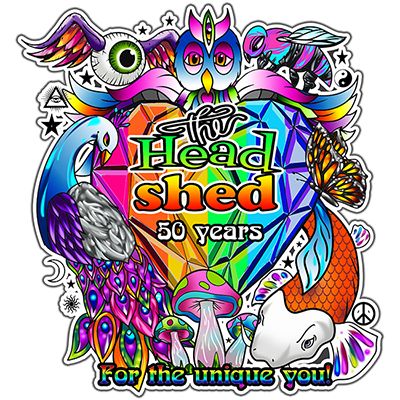 The Head Shed 50th Anniversary Sticker