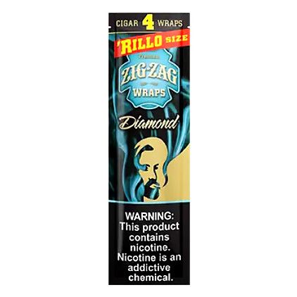 Zig Zag Rillo Size 4pk - Diamond