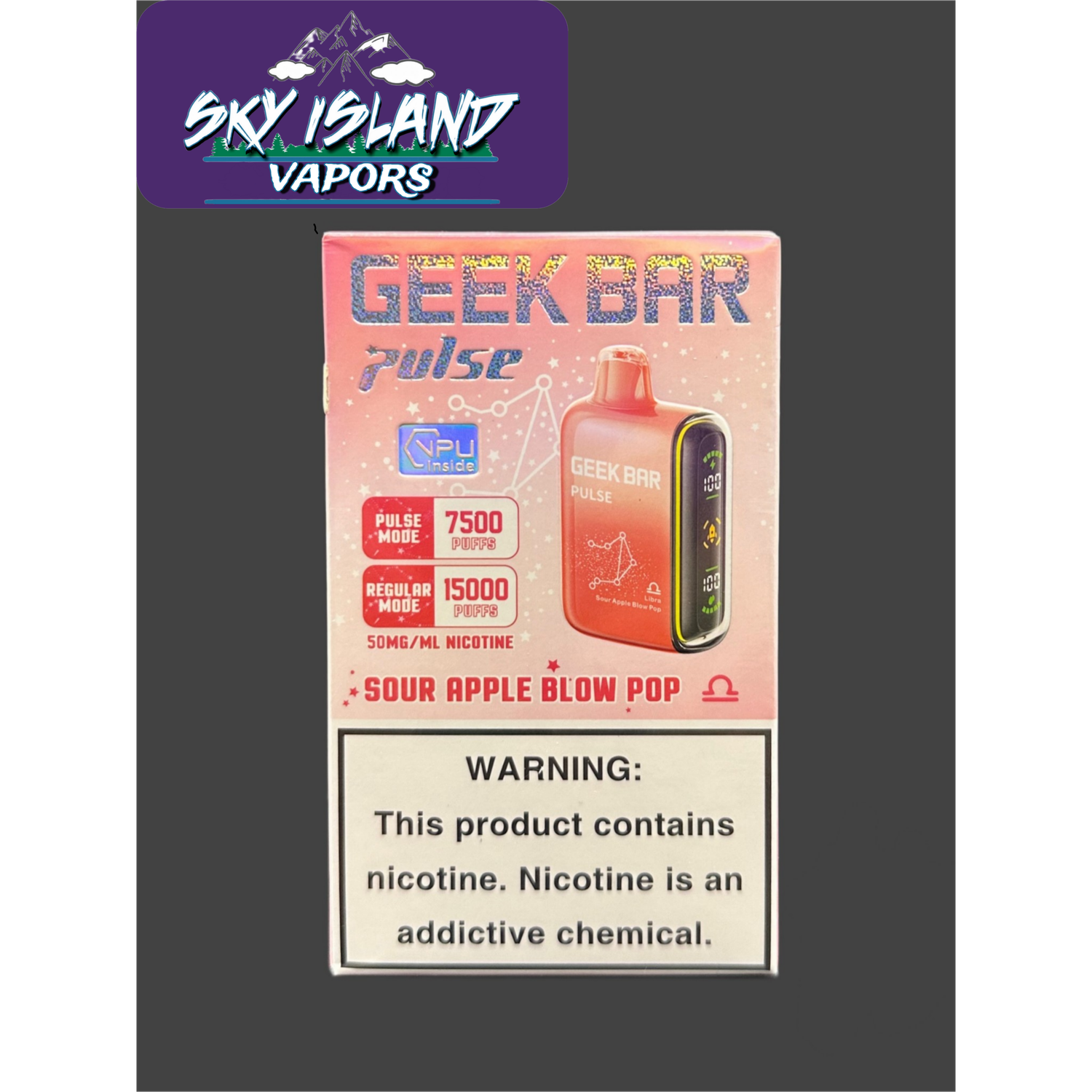 Geek Bar Pulse Sour Apple Blow Pop