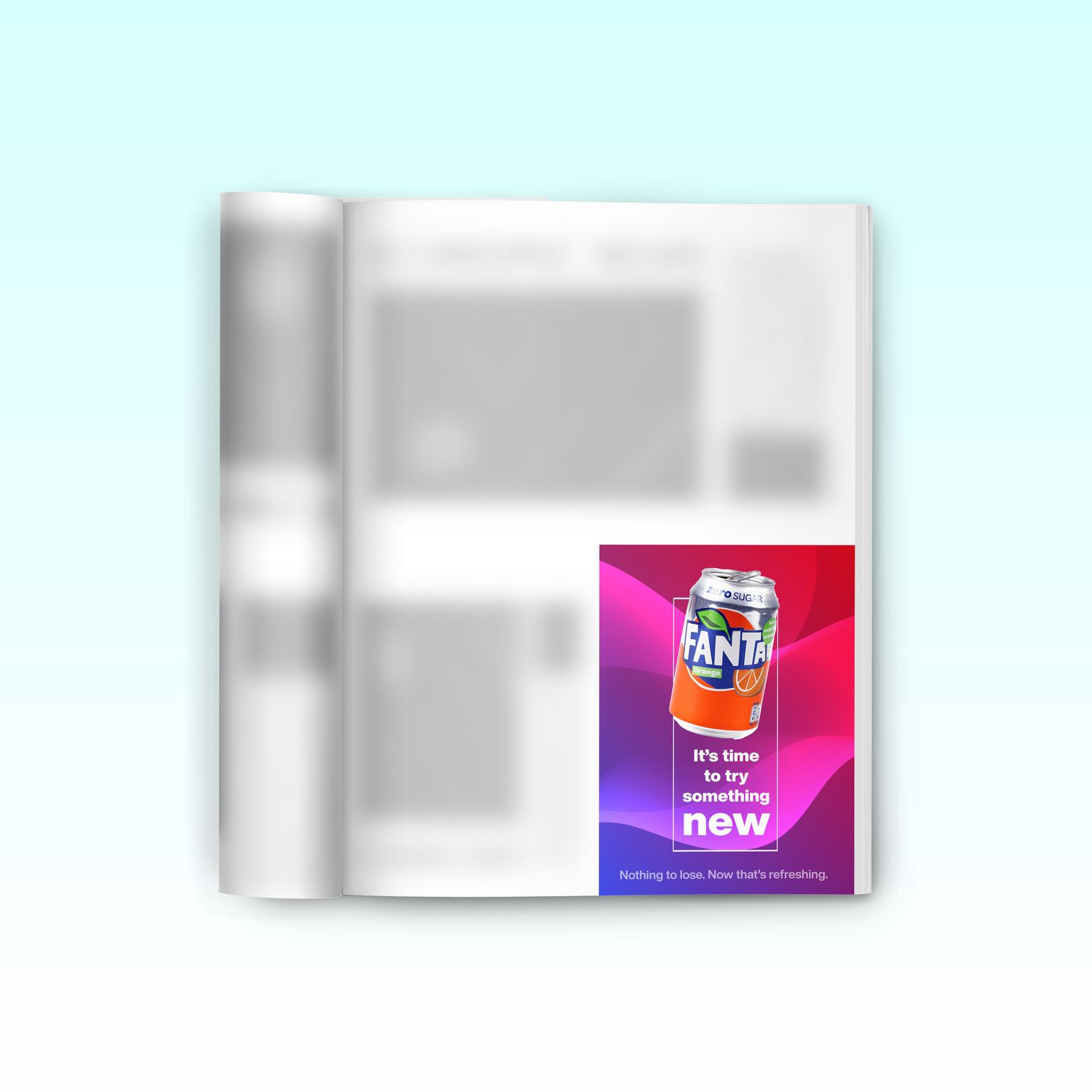 Quarter-page color advertisement