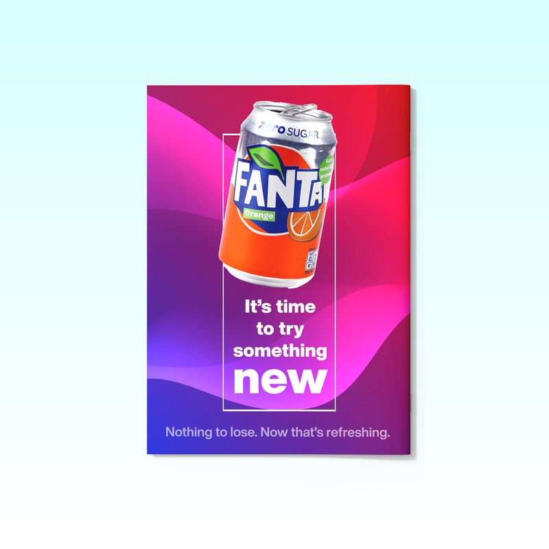 Full-page color advertisement with premium placement