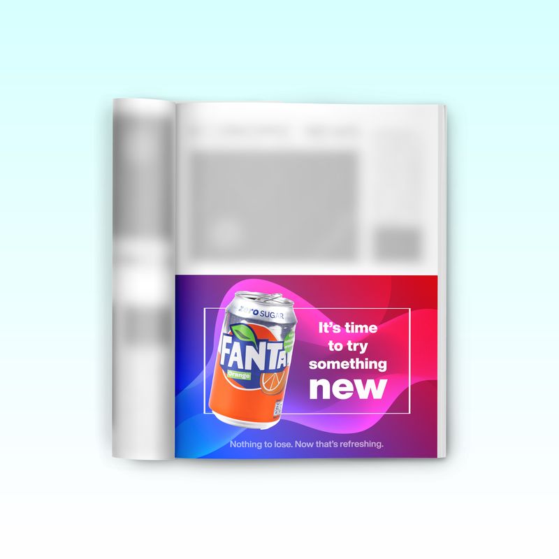 Half-page color advertisement