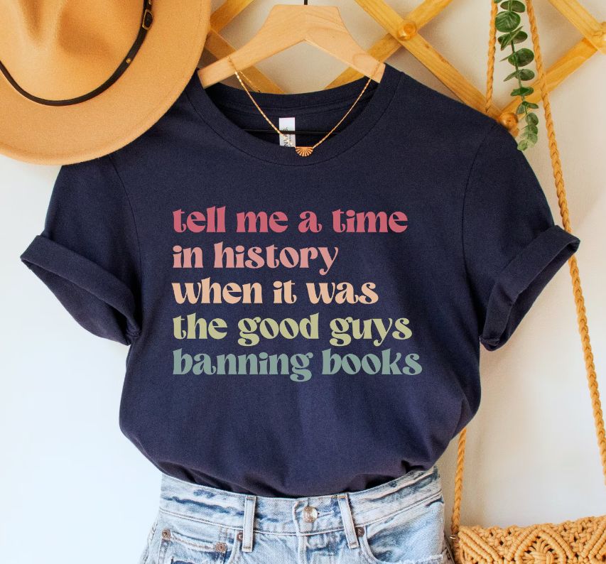 Read Banned Books Shirt, Size: M