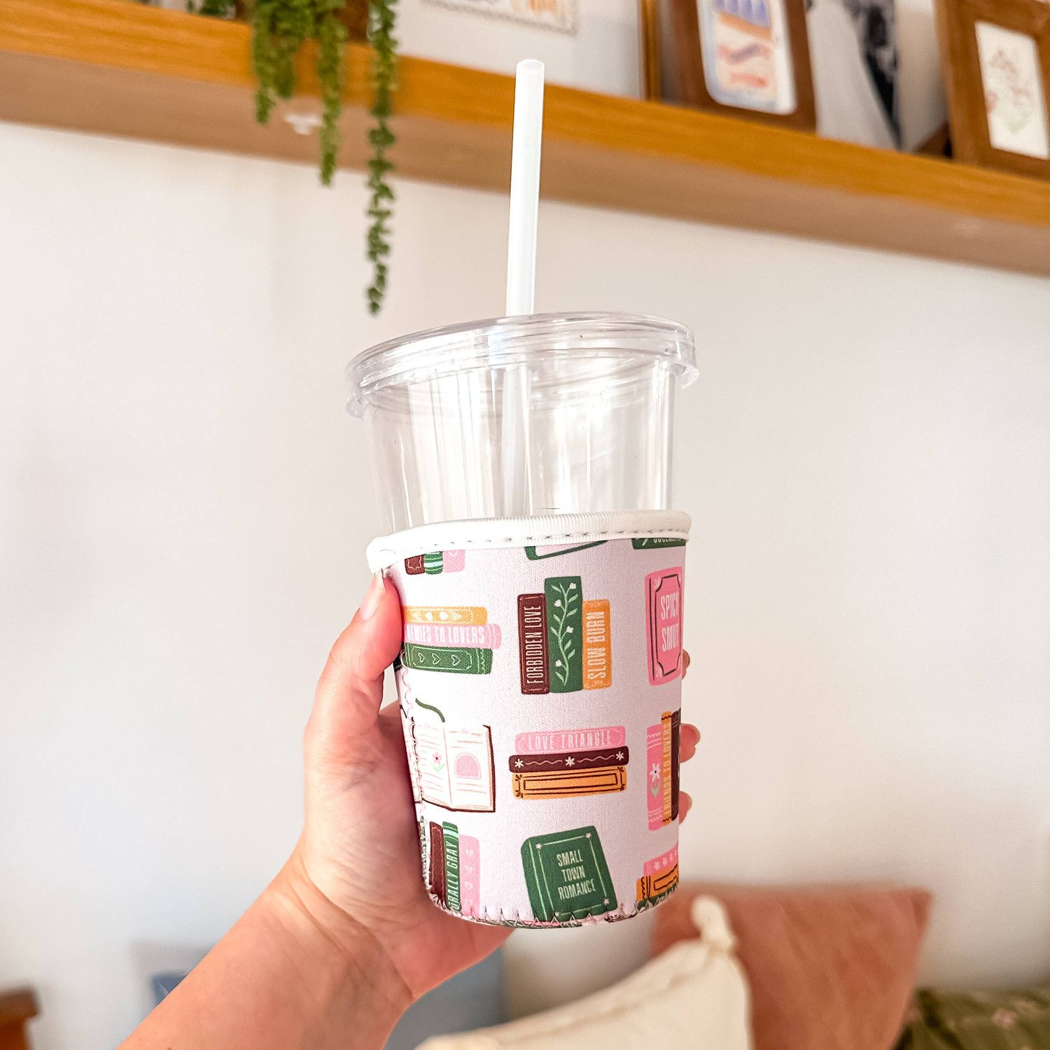 Smut Book Stacks | Iced Coffee Sleeve, Size: Small