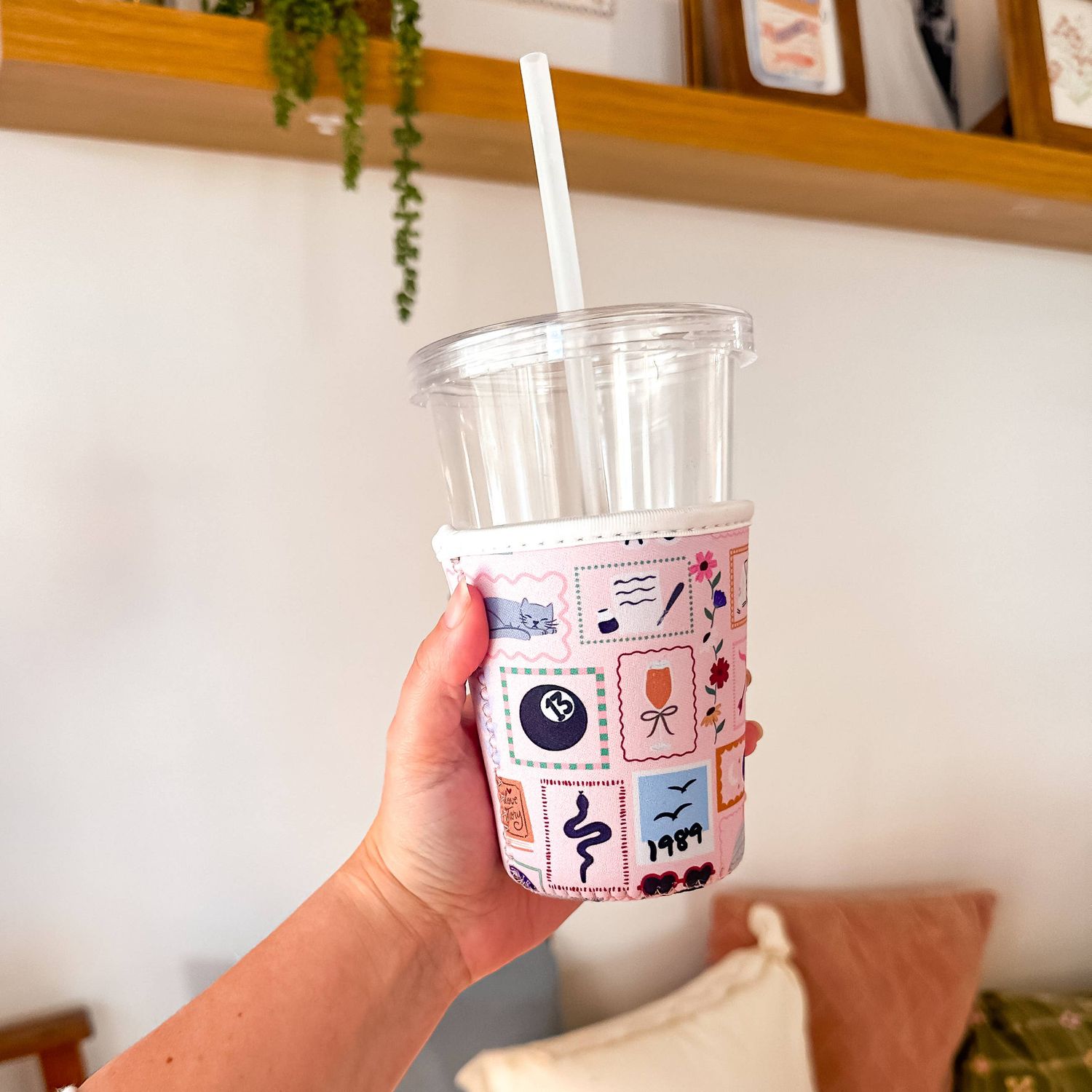 Eras Patchwork | Iced Coffee Sleeve, Size: Small