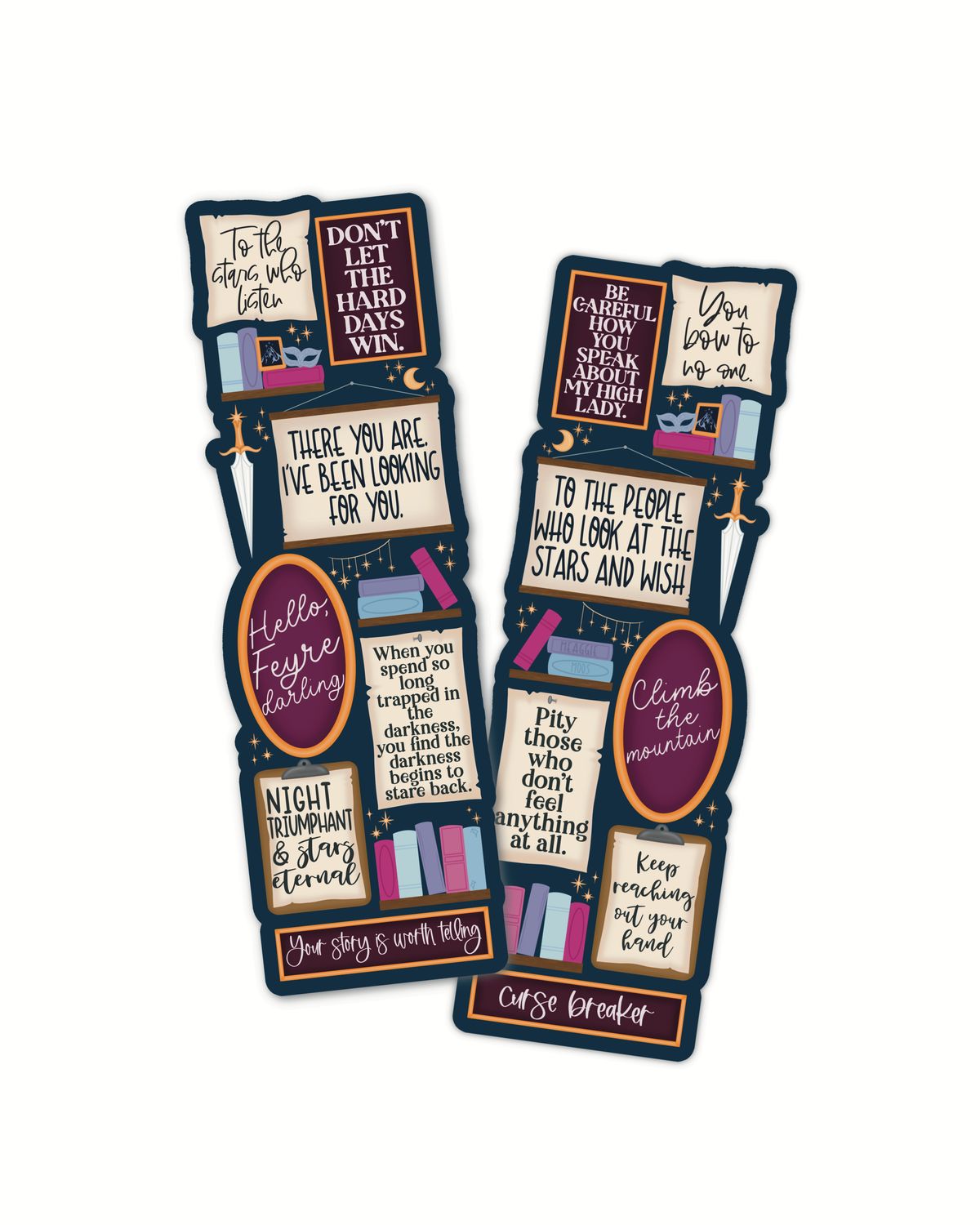 PREORDER | ACOTAR Quote Wall Die-Cut Bookmark