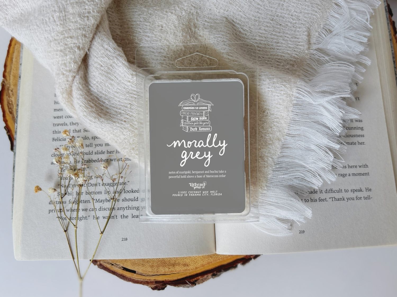 Morally Grey Romance Book Trope Gift - Bookish Wax Melt