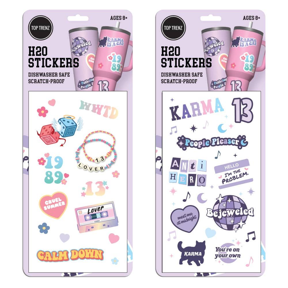 H20 Flask Vinyl Sticker Sheet - ERA Edition