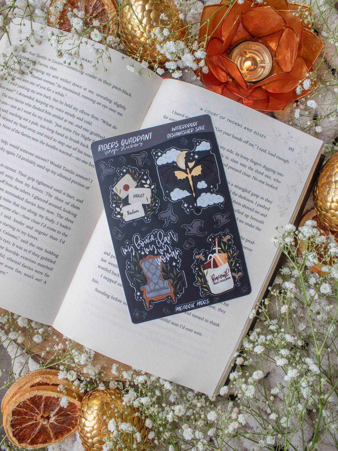 Fourth Wing | Riders Quadrant 4&quot;x6&quot; Sticker Sheet