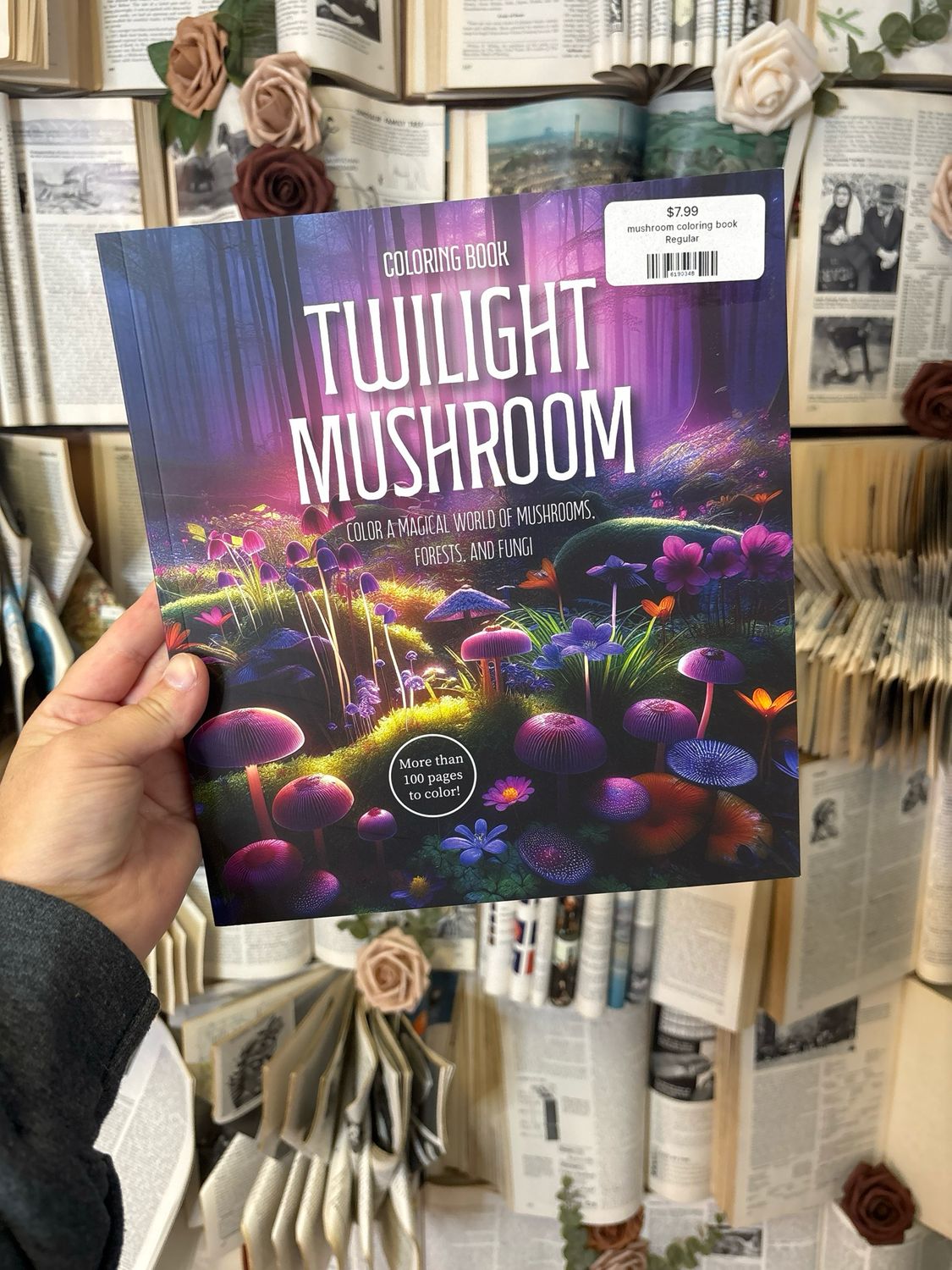 mushroom coloring book