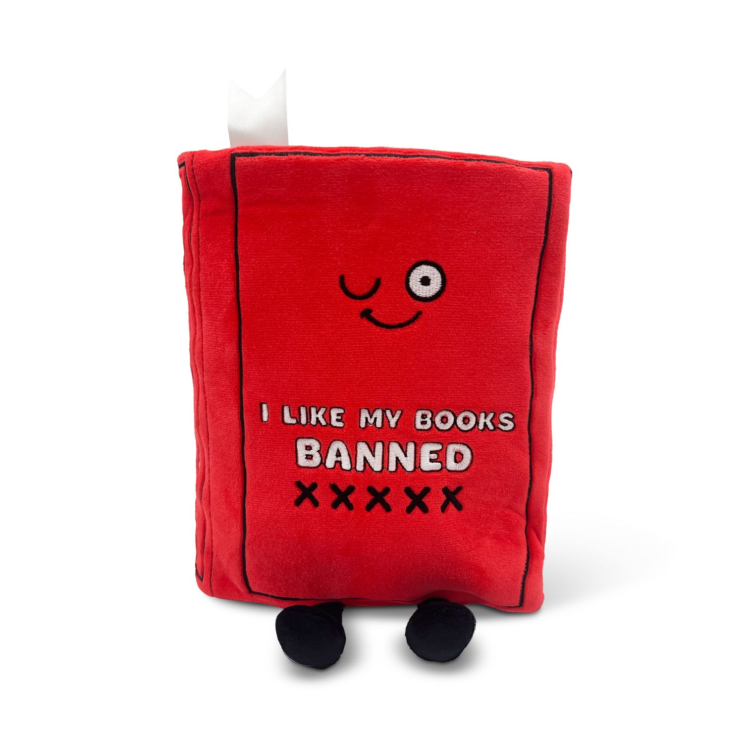 &quot;I Like My Books Banned&quot; Book Plush