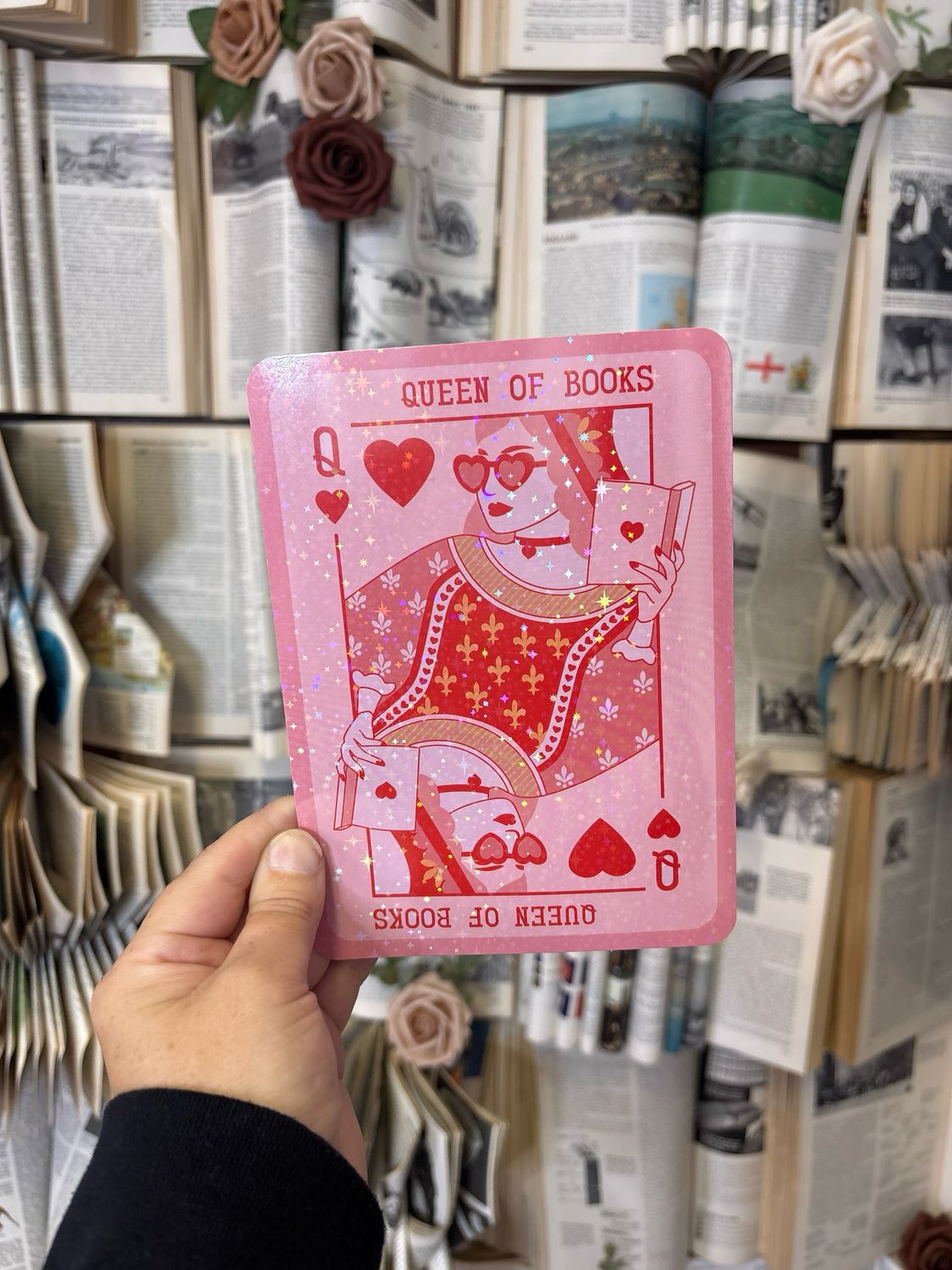 Queen of Books Kindle Insert