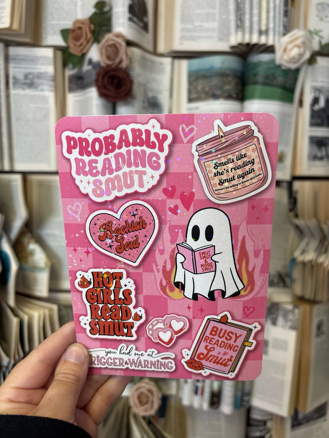 Smells Like Reading Smut Kindle Insert