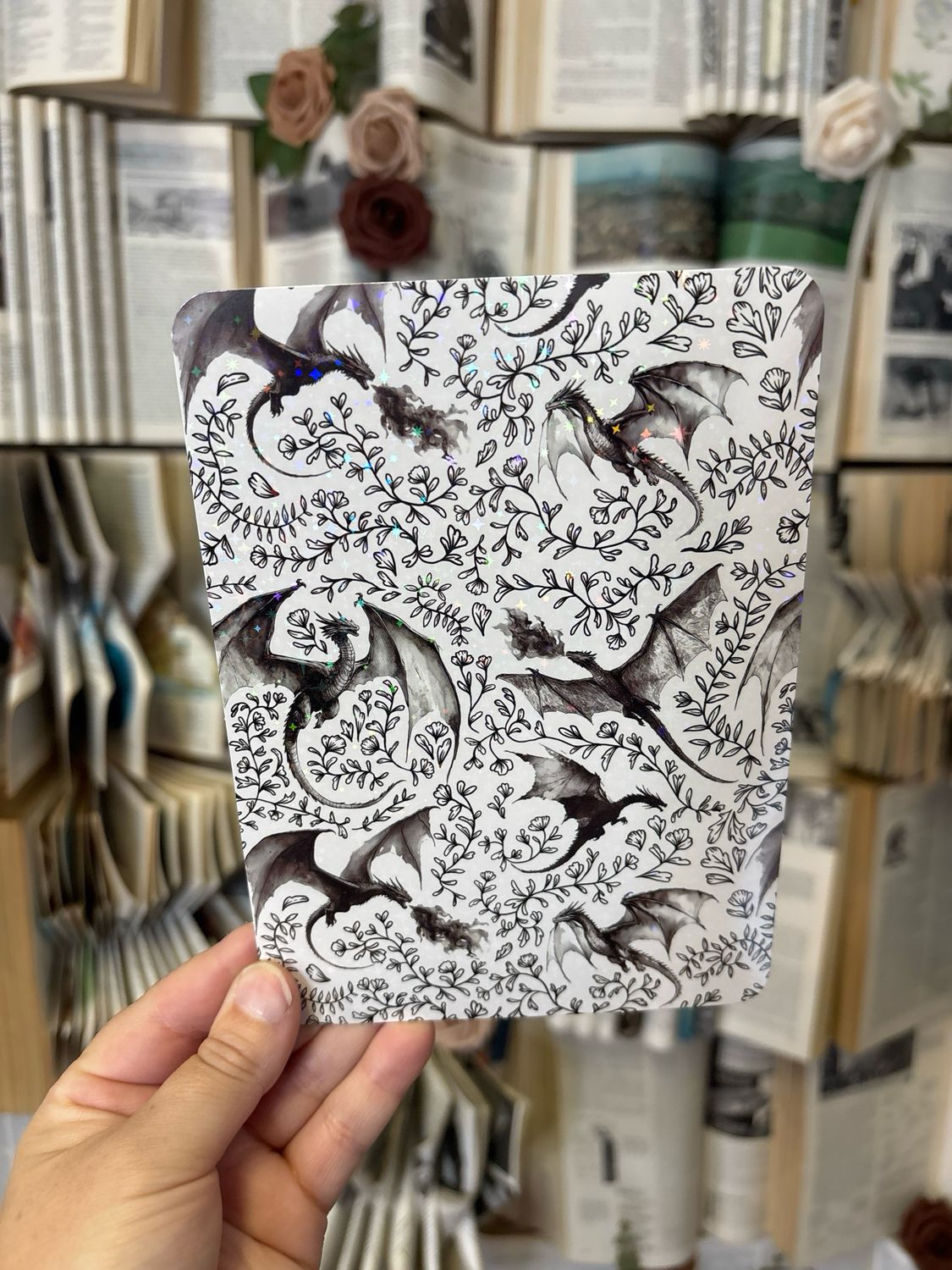 Black and White Dragons Kindle Insert