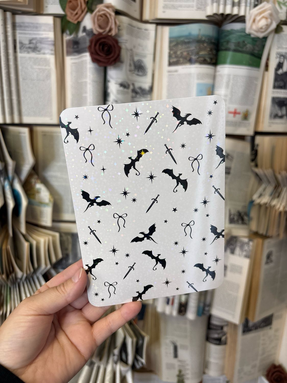 Dragons White Background Kindle Insert