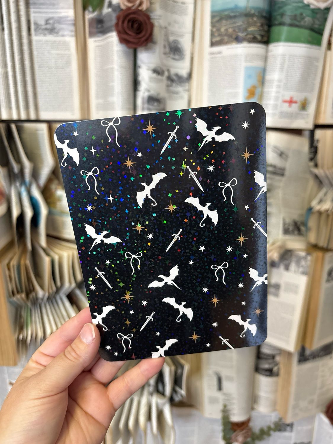 Dragons Black Background Kindle Insert